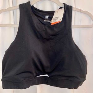 NWT Black H&M Sports Bra